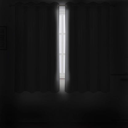 LEMOMO Grey Blackout Curtains/52 x 72 Inch/Set of 2 Panels Thermal Insulated Room Darkening Curtains for Bedroom