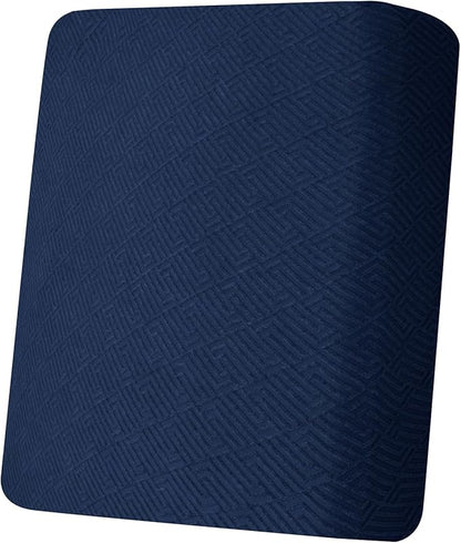 XINEAGE Couch Cushion Covers Seat Cushion Cover Thick Stretch Sofa Slipcovers 1 Piece Individual Couch Covers with Elastic Bottom(Single Seat Cushion/Backrest,Navy Blue)