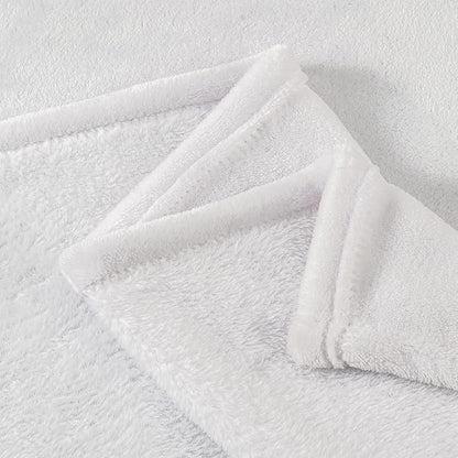 BEDELITE Fleece Blanket White Throw Blanket for Couch & Bed, Luxury Plush Cozy Fuzzy Blanket 50" x 70", Super Soft Warm Lightweight Fall Throw Blanket for Travel Camping