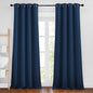 NICETOWN Moroccan Blue Room Darkening Curtains 90 inch Length - Chic Grommet Thermal Insulated Blackout Window Treatments Sound Proof Drapes for Bedroom/Living Room (2 Panels, W46 x L90)