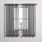 NICETOWN Transparent Sheer Curtains Panels - Voile Window Curtain Drapes with Grommet for Bedroom & Kitchen & Dining Room (54" W x 63" L, Dark Grey, 2 Panels)