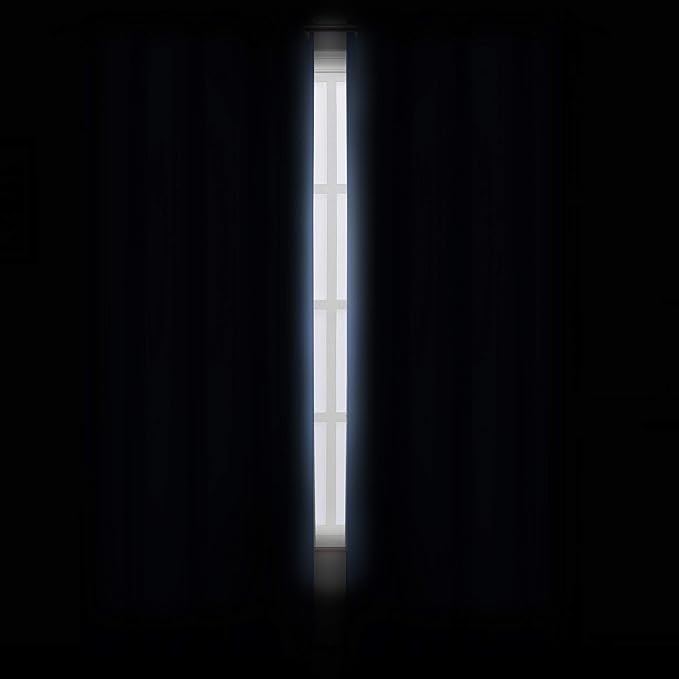 LEMOMO Sky Blue Thermal Blackout Curtains/52 x 108 Inch/Set of 2 Panels Room Darkening Curtains for Bedroom