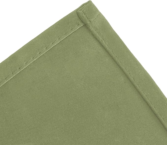 LEMOMO Blackout Curtains 52 x 108 inch/Sage Green Curtains Set of 2 Panels/Thermal Insulated Room Darkening Bedroom Curtains