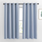 NICETOWN Vintage Blue Blackout Curtains 63 inches Long, Grommet Room Darkening Window Treatment Thermal Insulated Vertical Drapes Sound Reducing for Bedroom, W46 x L63, 2 Panels