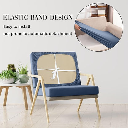 Outdoor Cushion Covers Set,12PCS Patio Furniture Couch Seat Slipcovers, Replacement for Sofa Sectional Chair(Cover，Only)