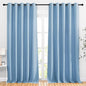 NICETOWN Blackout Draperies Curtains Panels - Window Treatment Thermal Insulated Solid Grommet Blackout Curtains/Panels/Drapes for Bedroom (Blue, Set of 2, 66 by 90 Inch)