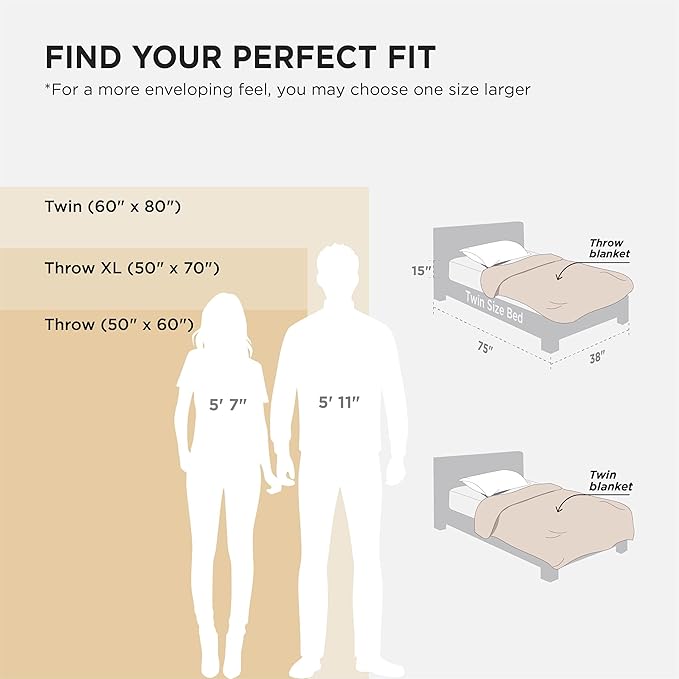 Bedsure GentleSoft Fleece Blanket Twin Size Brown - 300GSM Lightweight Plush Fuzzy Cozy Soft Warm Blanket for Bed, Sofa, Couch, Travel, Camping, 60x80 inches