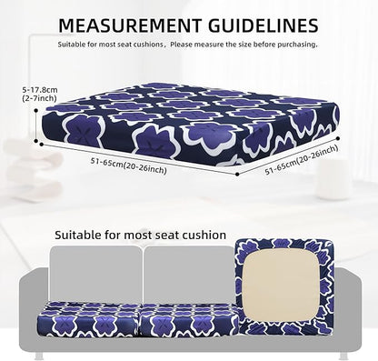 Outdoor Cushion Covers Set,8PCS Patio Furniture Couch Seat Slipcovers, Replacement for Sofa Sectional Chair(Cover，Only)
