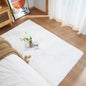 Ghouse Ultra Soft Faux Rabbit Fur Rug 3x5, Machine Washable Area Rugs for Bedroom Fluffy Rugs for Living Room, No-Shedding Carpet Sheepskin Rug White
