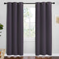 NICETOWN Greyish Purple Blackout Curtains 72 inches Length for Play Room, 2 Panels, 34" Wide, Thermal Insulated Decoration Drapes for Window