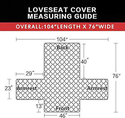 Easy-Going Reversible Loveseat Couch Cover for 2 Cushion Couch Sofa Cover for Dogs Water Resistant Furniture Protector with Foam Sticks Elastic Straps for Pet (Loveseat, Dark Blue/Ivory)