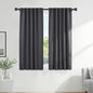PONY DANCE Window Treatments Curtains - Gray Blackout Drapes Home Decor Light Blocking Thermal Insulated Back Tab/Rod Pocket Curtain Panels for Living Room, W 42 by L 63 Inches, Grey, 1 Pair