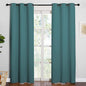 NICETOWN Thermal Insulated Solid Grommet Blackout Curtains/Drape for Living Room (Sea Teal, 1 Pair, 42 by 84-Inch)