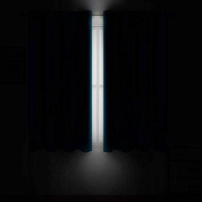 LEMOMO Teal Thermal Blackout Curtains/52 x 54 Inch/Set of 2 Panels Room Darkening Curtains for Bedroom
