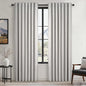 Topfinel Grey Beige 78 Inch Long Curtains for Sliding Door Closet Doors 100% Blackout Curtains for Living Room Bedroom Back Tab Pleated Heat Blocking Insulated Drapes with Hooks(W52 x L78) 2 Panels
