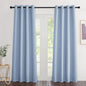NICETOWN Blackout Vintage Blue Curtains 84 inches Long, Grommet Room Darkening Thermal Insulated Sound Dampening Window Treatments for Bedroom/Home Office, 2 Panels, W46 x L84