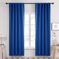 Deconovo Blackout Curtains, Thermal Insulated, W42 x L84 2 Panels, Back Tab, Machine Washable, Room-Darkening Drapes for Bedroom/Living Room Royal Blue