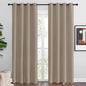 NICETOWN Taupe Blackout Curtains 86" Long, 55" Wide, 2 Pieces for Office, Dining, Guest Room - Sound Reducing, Heat and Cold Block Panels for Modern Decorative
