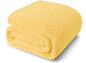 Whale Flotilla King Size Fuzzy Fleece Blanket for Bed, 90x104 Inch Fluffy Warm Soft Jacquard Blankets for All Season, Lightweight and Cozy, Yellow