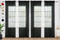 SpaceDresser Black Sheer Curtains 4 Panels Rod Pocket Semi-Sheer Curtain 96 Inches Long Light Filtering Voile Window Drapes for Bedroom Living Room Kitchen, Each 52W x 96L