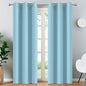 Yakamok Blackout Curtains Room Darkening Thermal Insulated with Grommet Window Curtain for Bedroom, 38Wx84L inch, Sky Blue, 2 Panels