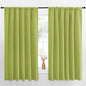 NICETOWN Blackout Curtains for Bedroom, Blackout Curtain Panels, Fresh Green, 1 Pair, 62 by 63-inch, Window Treatment Energy Saving Thermal Insulated Solid Rod Pocket Blackout Drapes/Draperies