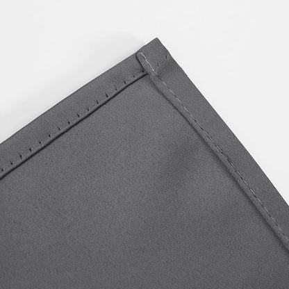 LEMOMO Blackout Curtains 52 x 120 Inch Long Frost Grey Curtains Set of 2 Panels Room Darkening Curtains for Bedroom and Living Room