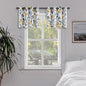 Topfinel White Kitchen Room Darkening Valances 24 Inch Length Vintage Botanical Floral Hummingbird Thermal Insulated Grommet Small Window Curtains for Track Laundry Kitchen, Camper 2 Panels