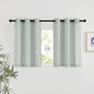 NICETOWN Linen 36 inch Curtains for Kitchen Window, Grommet Thick Flax Linen Sage Green Small Window Treatments Privacy Assured with Light Filtering for Cafe/Kids Room, W42 x L36, 2 Panels
