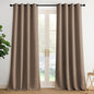 NICETOWN Cappuccino Grommet Drapes - Thermal Insulated Window Treatments for Living Room, Yard, Office, Flat, Hall - Heavy-Duty Construction, 2 Panels, W52 x L95