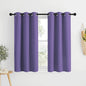 NICETOWN Bedroom Blackout Curtains and Drapes - Window Treatment Thermal Insulated Solid Grommet Blackout Draperies for Kitchen/Cafe (Lilac Purple, Set of 2, 34 by 50 Inch)