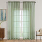 OVZME Sage Green Bedroom Curtains 2 Panel Sets 90 Inch Length, 59 Inch Extra Wide Light Filtering Light Weight Soft Window Treatment Panels for Study Room Living Room Guest Room, 59Wx90L Inches