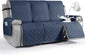 VANSOFY Waterproof Recliner Couch Covers, Sofa Covers 1-Piece Washable Reclining Sofa Cover Non-Slip Furniture Protector with Elastic Straps Pocket for Dogs, Pets(Navy Blue,3 Seater)