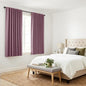 PONY DANCE - Window Curtains - 42 inch W by 45 L Dusty Rose Thermal Insulated Curtain Drapes Light Filter Energy Efficient Modern Design Style for Home Decor Low Shading Effect, 2 Pieces