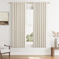 Guken 100% Blackout Linen Curtains 63 Inch Length 2 Panels Set for Living Room Bedroom Back Tab Thermal Insulated Black Out Drapes Room Darkening Farmhouse Style for Bedroom Window Curtains 52x63