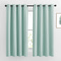 NICETOWN Aqua Blue Room Darkening Curtain Panels - Window Treatment Thermal Insulated Grommet Room Darkening Curtains/Panels/Drapes for Bedroom (2 Panels, 52 by 63, Aqua)