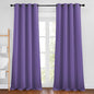 NICETOWN Blackout Curtains 90 inch Length - Triple Weave Energy Saving Sound Reducing Thermal Insulated Solid Grommet Blackout Drapes for Bedroom/Living Room (1 Pair, W46 x L90, Lilac Purple)