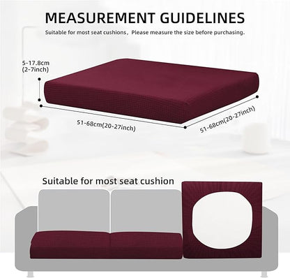 Outdoor Cushion Covers Set,12PCS Patio Furniture Couch Seat Slipcovers, Replacement for Sofa Sectional Chair(Cover，Only)