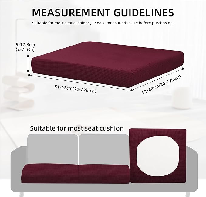 Outdoor Cushion Covers Set,14PCS Patio Furniture Couch Seat Slipcovers, Replacement for Sofa Sectional Chair(Cover，Only)