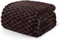 Exclusivo Mezcla Fleece Queen Blanket for Bed, Extra Large Fuzzy Coffee Bed Blankets, Soft Cozy Plush Sofa Throws for All Seasons, 90x90 Inches