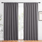 NICETOWN Blackout Curtain Panels for Window - Thermal Insulated Rod Pocket Blackout Drapes/Draperies for Dining Room (2 Panels, W62 x L84 inches, Grey)