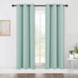 NICETOWN Blackout Window Curtains 70" L, 2 Panels, 34 inch, Aqua Blue, Grommet Top Room Darkening Thermal Insulated Vertical Window Drapes Modern for Flat/Apartment