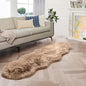 ORINOVA Beige Furry Washable Area Rugs for Bedroom Living Room 2X6 Faux Sheepskin Shaggy Fur Nursery Rug for Cute Room Decor Rug