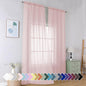 Simplebrand Blush Sheer Curtains 96 Inches Long, Light Filtering Light Purple Rod Pocket Solid Color Window Sheer Curtain Panels, Elegant Curtains & Drapes for Living Room, Bedroom 2 Panels, 42" W