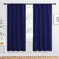 NICETOWN Blackout Curtains for Living Curtains, Navy Blue, 2 Panels, 42 by 72, Room Darkening Window Curtain Panels, Easy-Care Solid Thermal Insulated Draperies/Drapes for Daughter Room