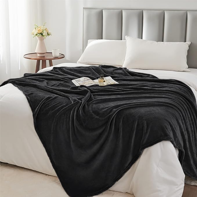 BEDELITE Fleece Blanket Twin Size for Bed, Luxury Plush Cozy Fuzzy Blanket 60x80 inches, Super Soft Warm Lightweight Throw for Travel Camping
