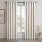 Cream Birch 84 Inch Longth 40 Inch Wide 100% Blackout Curtains 2 Panels Set for Bedroom Back Tab Rod Pocket Pleated Thermal Insulated Energy Efficient Cotton Linen Blend Decor(40"W x 84"L 2 Panels)