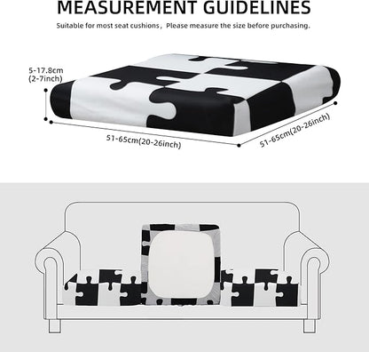 Outdoor Cushion Covers Set,8PCS Patio Furniture Couch Seat Slipcovers, Replacement for Sofa Sectional Chair(Cover，Only)
