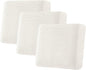 H.VERSAILTEX Super Stretch Individual Seat Cushion Covers - Sofa & Couch Cushion Slipcover Sets - Thick Jacquard Textured Twill Fabric (3 Piece XL, Porcelain White)
