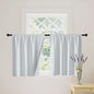 RYB HOME White 100% Blackout Curtains, Short Thermal Insulated Heat & UV Blocking Total Room Darkening Privacy Drapes for Small Window, Width 34 by Length 24, White, 2 Panels